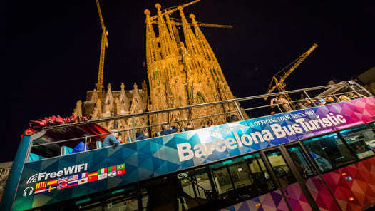 Barcelona Night Tour Bus